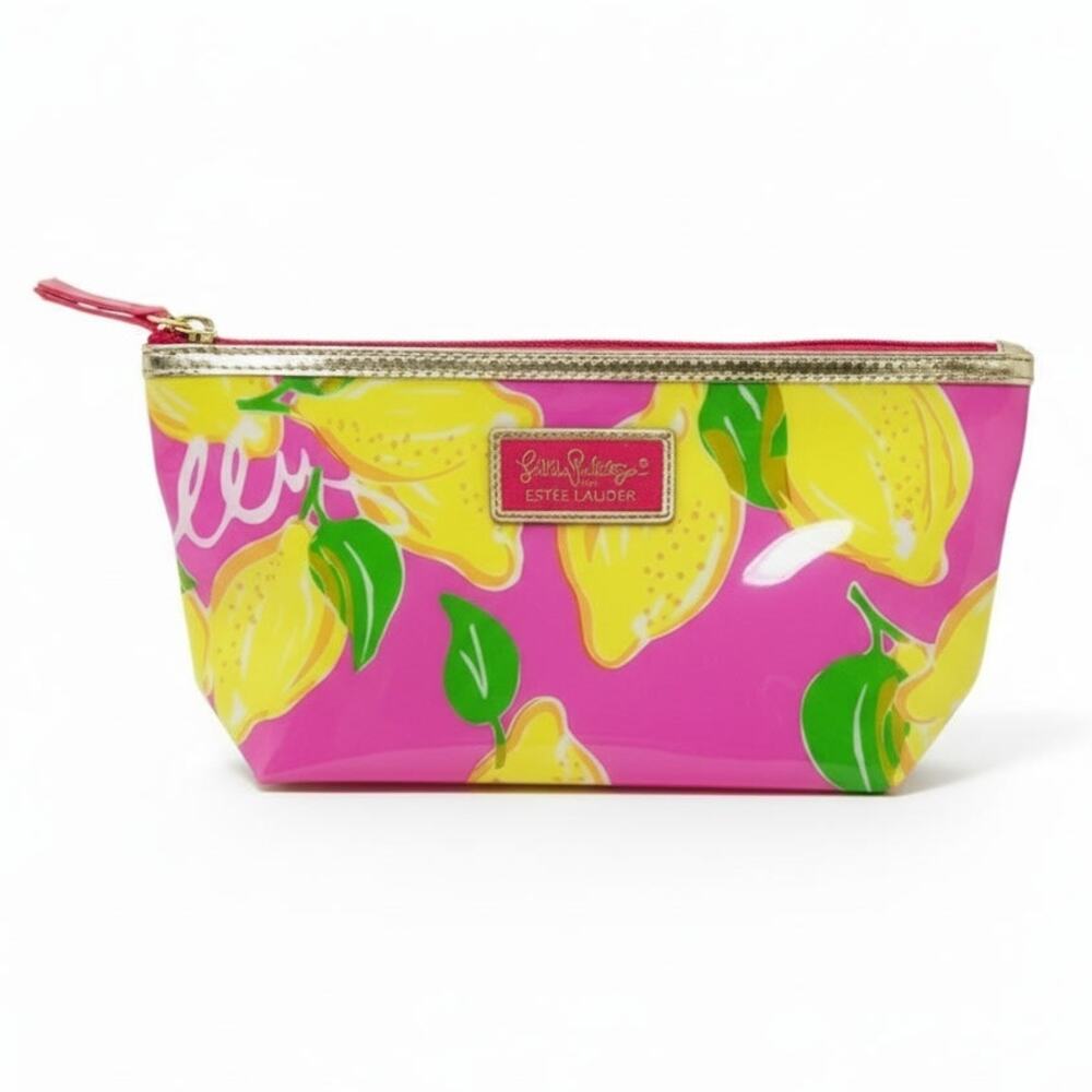 Lily Pulitzer x Estee Lauder Cosmetic Bag,10"x5.5"x2.5"